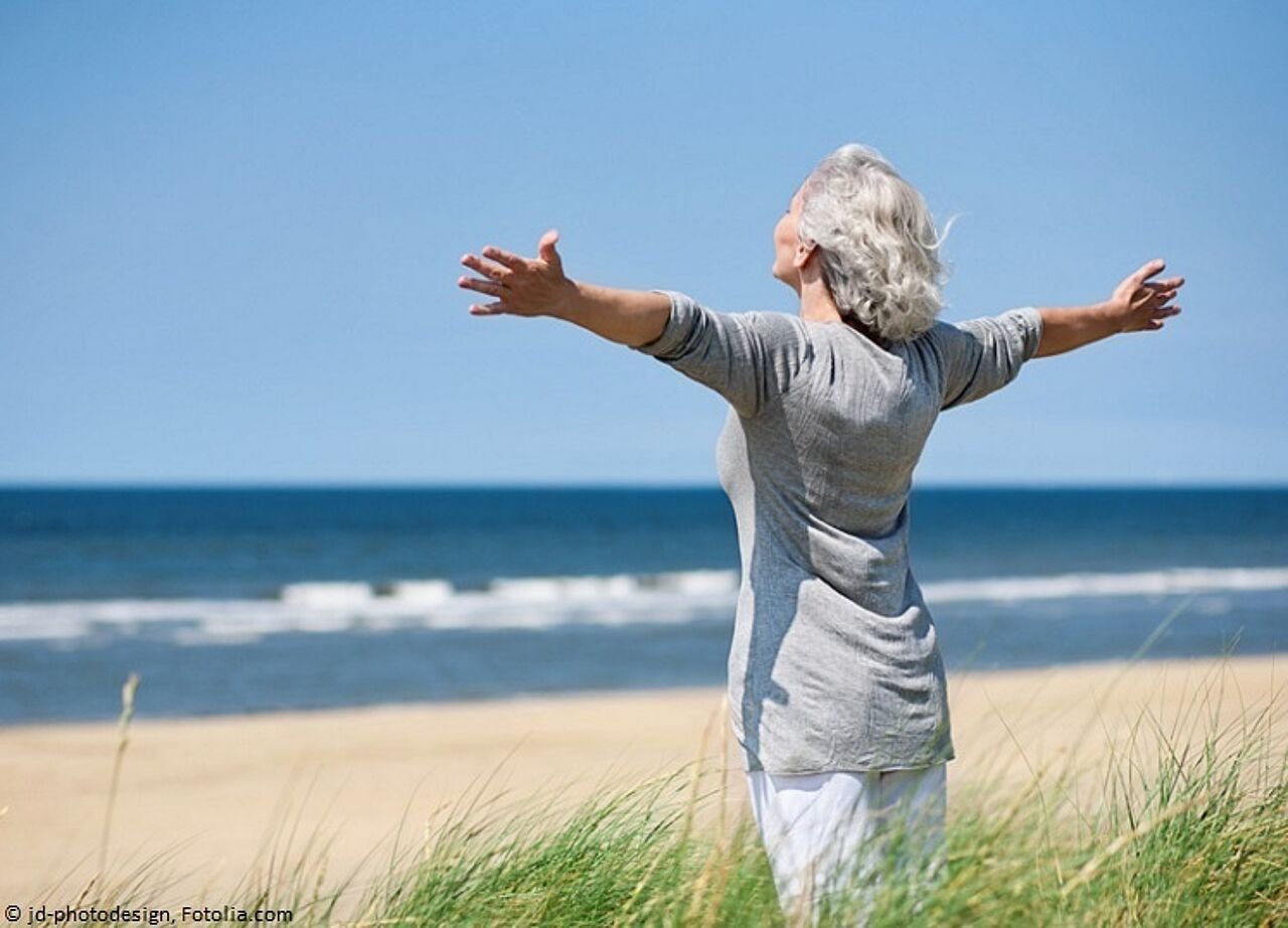 Frau am Meer